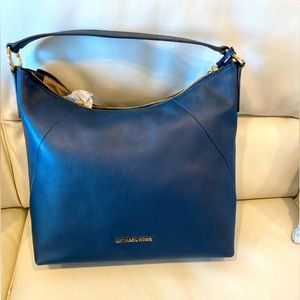 Michael Kors navy blue leather purse! NEW!!!